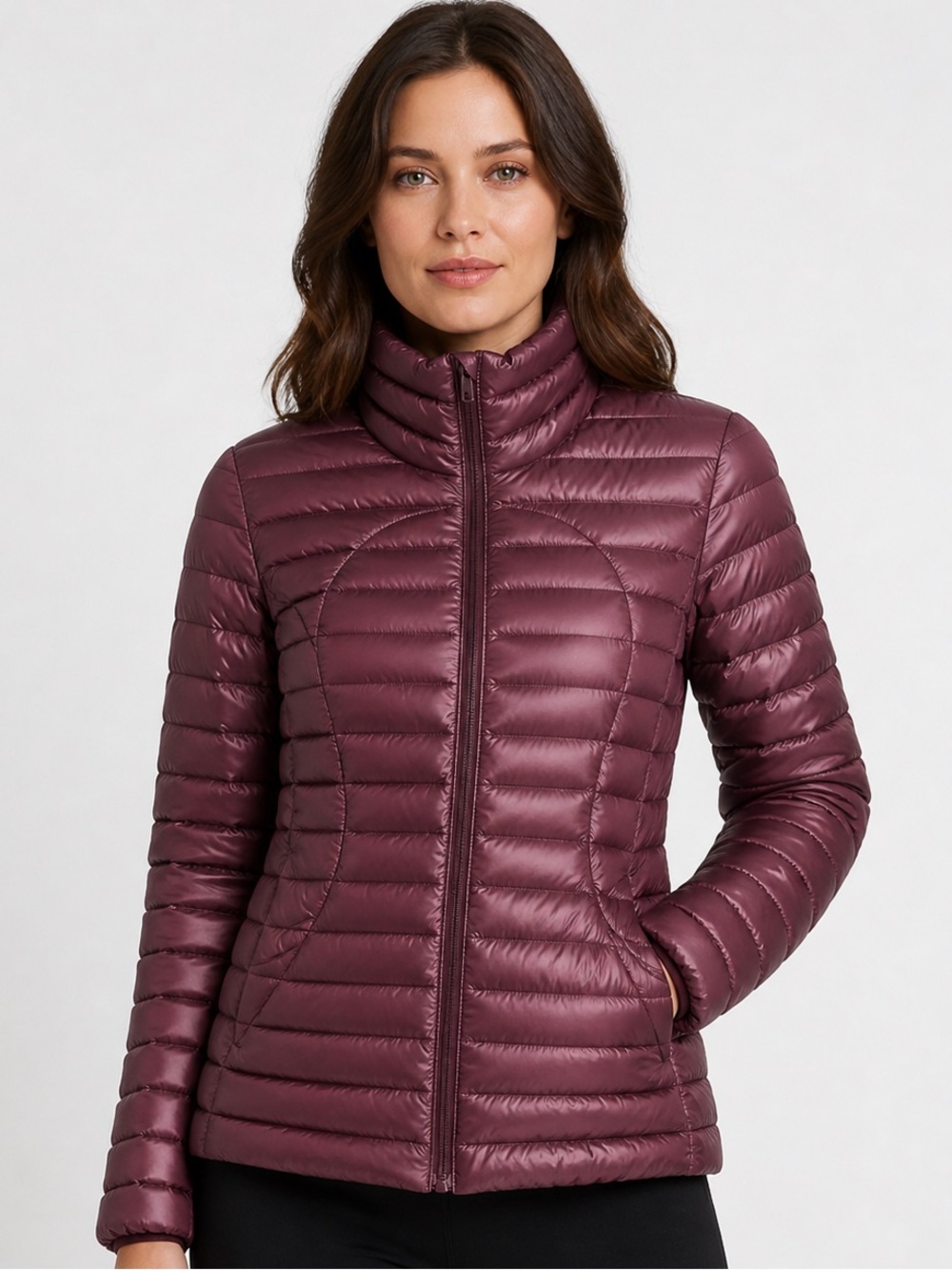 Lululemon Pack It Down Jacket in Maroon/ Chianti size 2